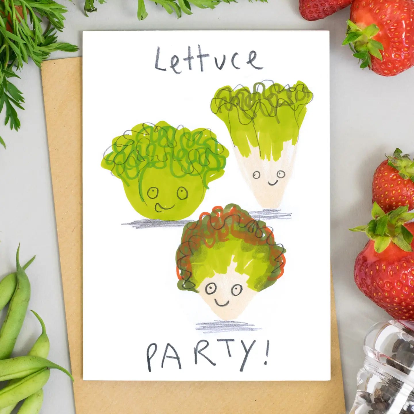 Lettuce Party Birthday Card