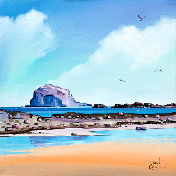 Low Tide, Bass Rock Art Print