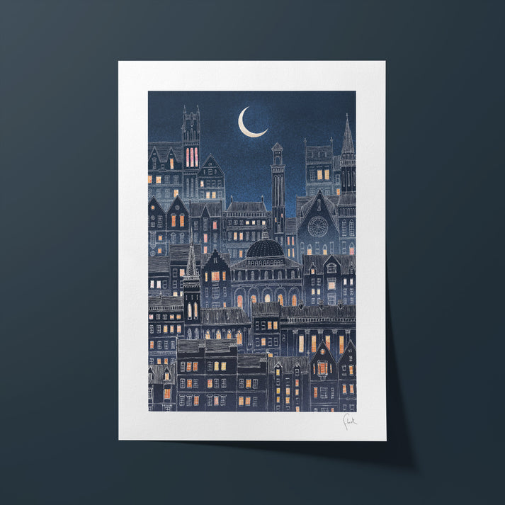 A4 Luna Art Print