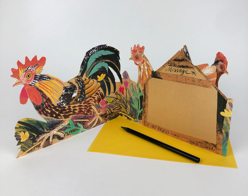 Chickens Fold Out Card