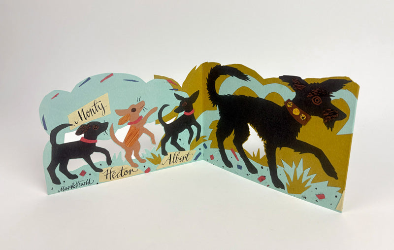 Puppy Parade Fold Out Card