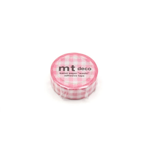 Stripe Checkered Pink Washi Tape