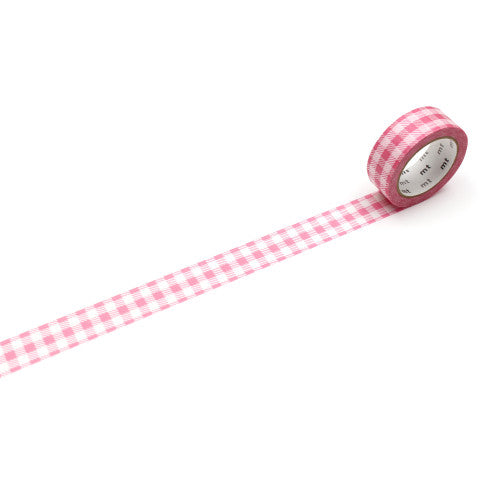 Stripe Checkered Pink Washi Tape