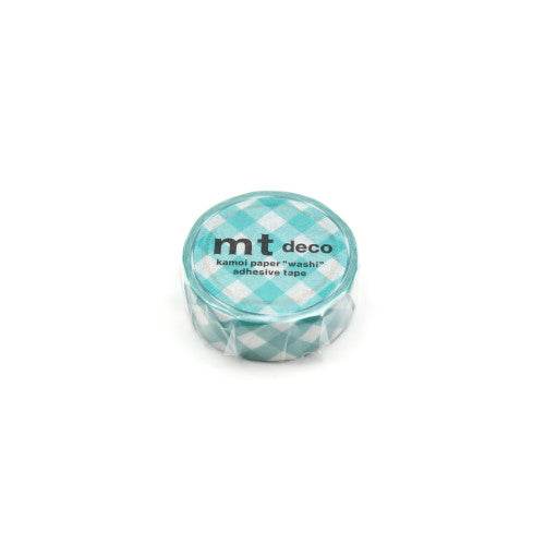 Thick Checkered Green Washi Tape