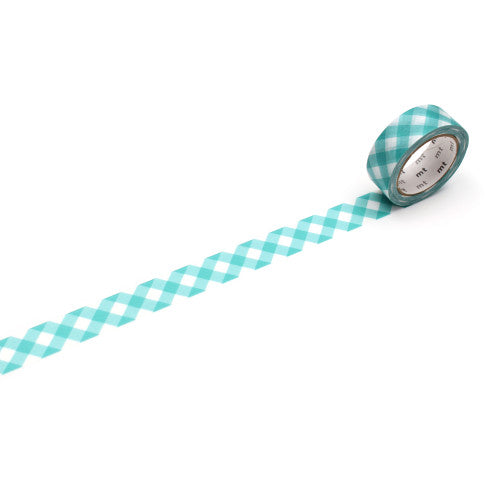 Thick Checkered Green Washi Tape