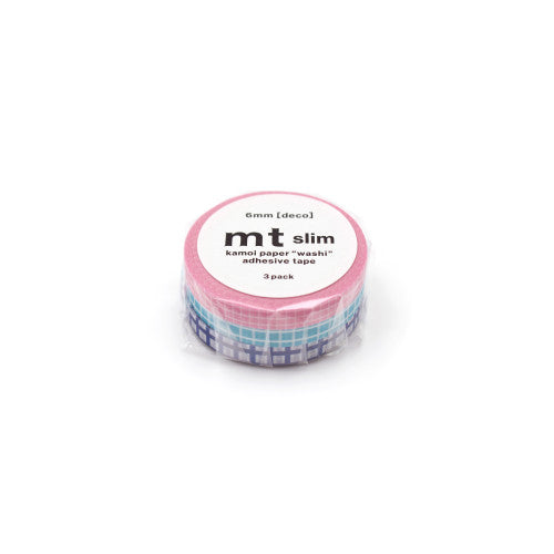 Trio Of Slim Deco Grid Washi Tapes