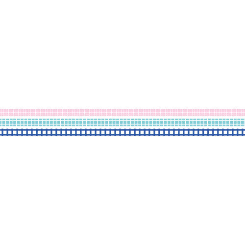 Trio Of Slim Deco Grid Washi Tapes