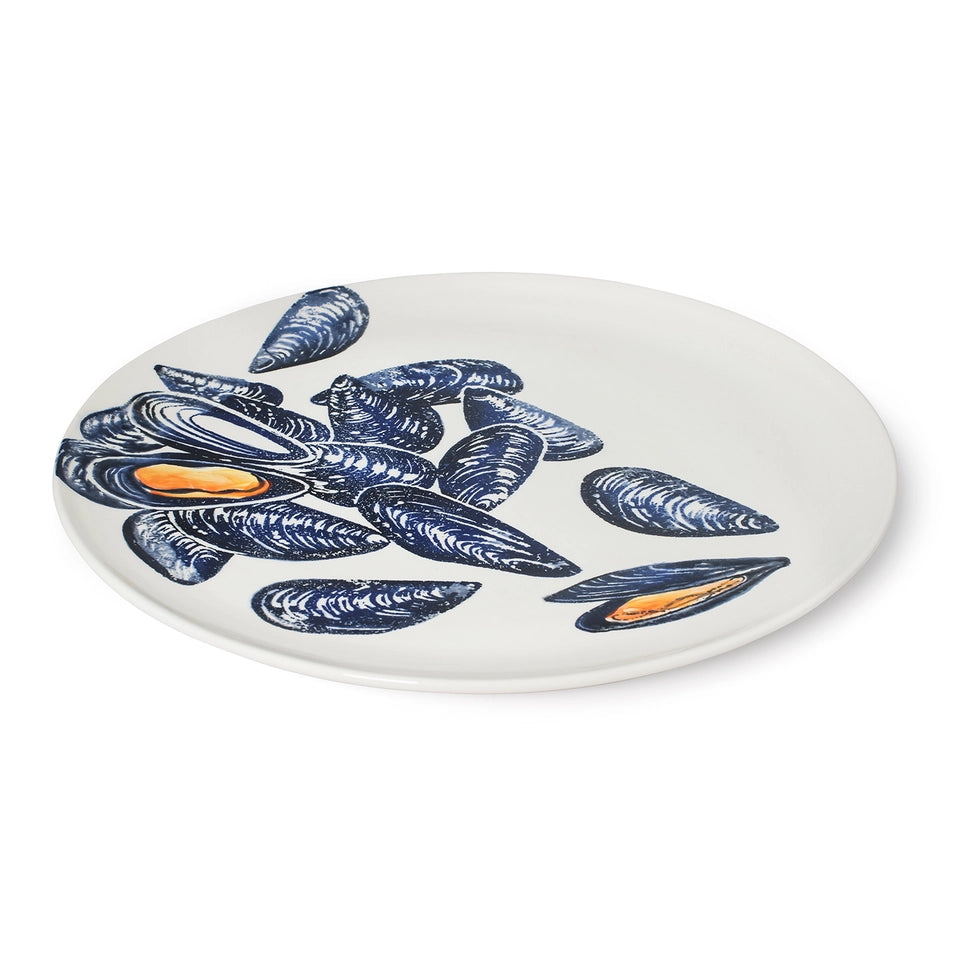 Large Earthenware Mussels Platter