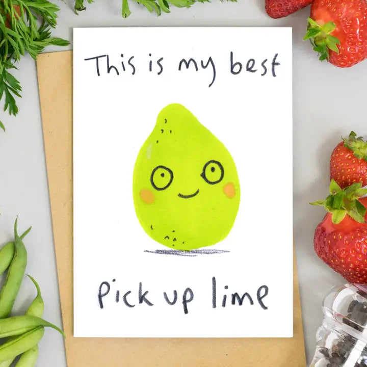 My Best Pick Up Lime Card