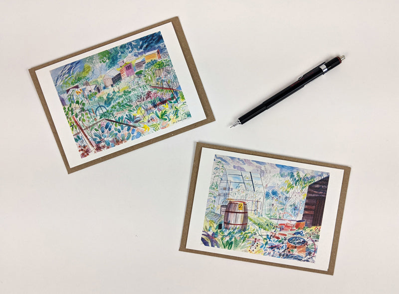10 Allotment Life Notecards & Envelopes