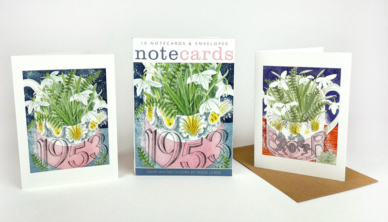 10 Coronation Mug Notecards & Envelopes