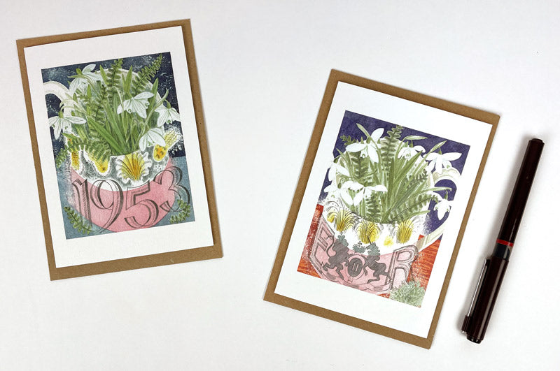 10 Coronation Mug Notecards & Envelopes