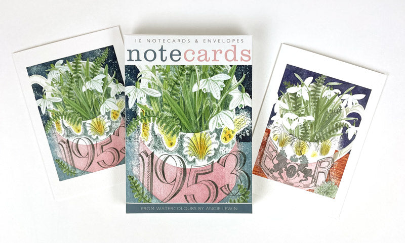 10 Coronation Mug Notecards & Envelopes