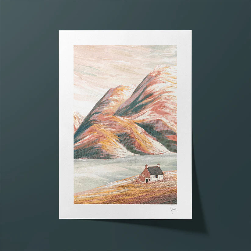 A4 Oban Bothy Art Print