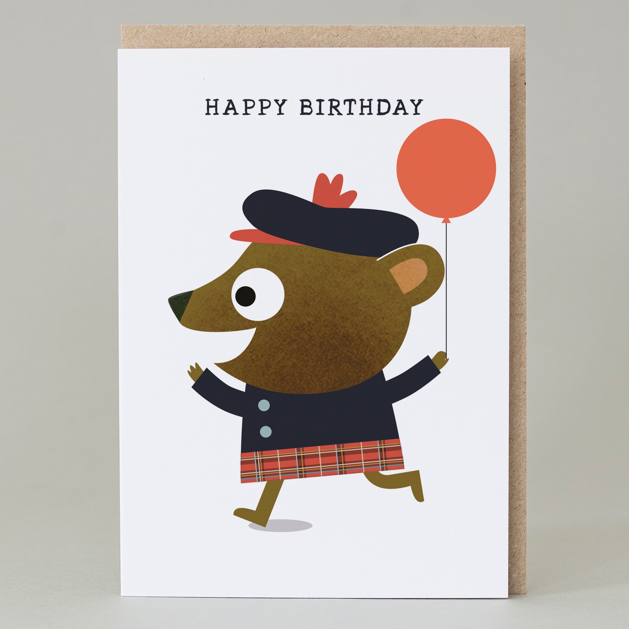 Piper Bear Birthday Card