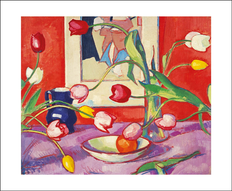 Tulips - The Blue Jug Blank Card