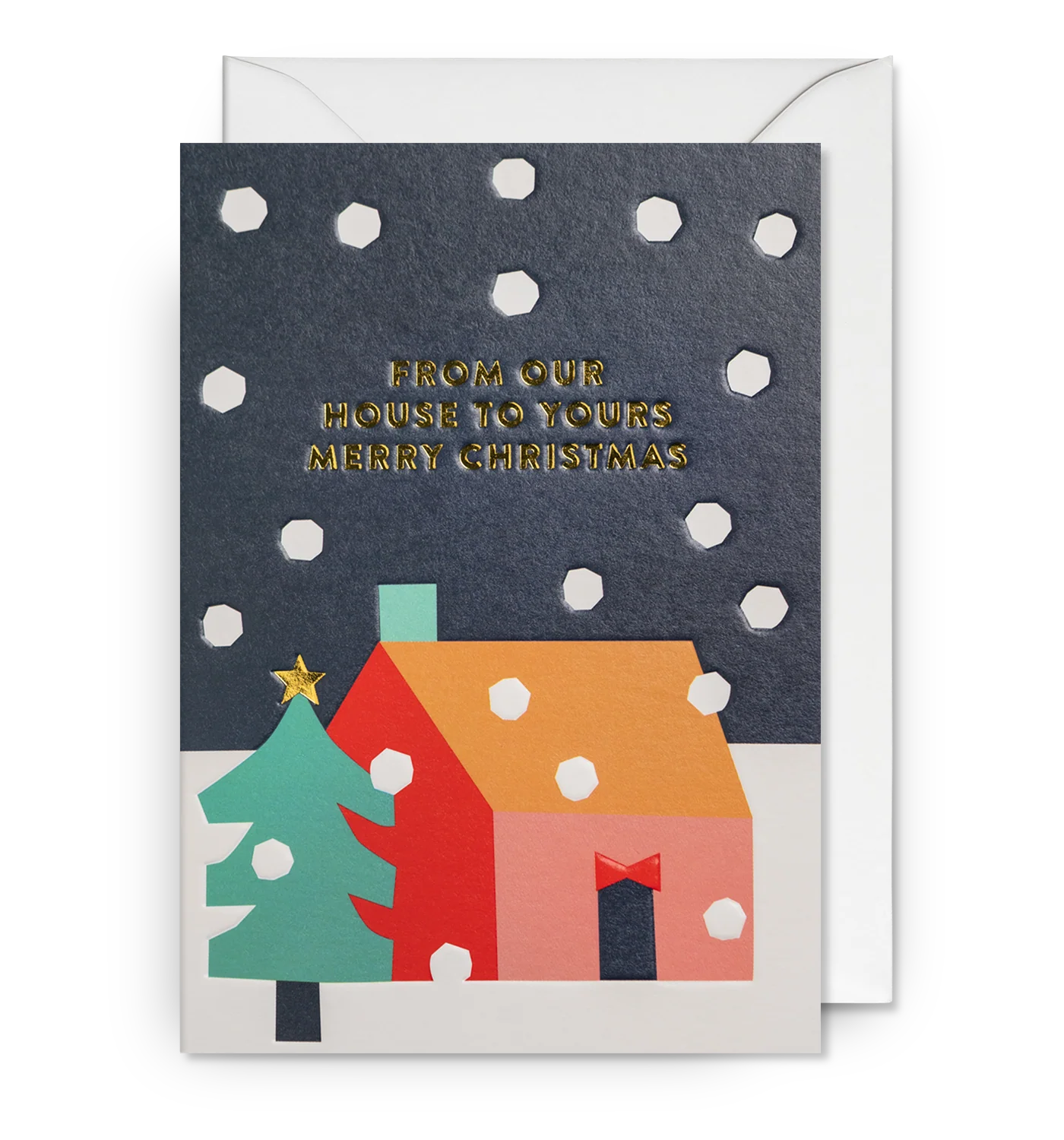 Pack Of Five Our House Christmas Cards