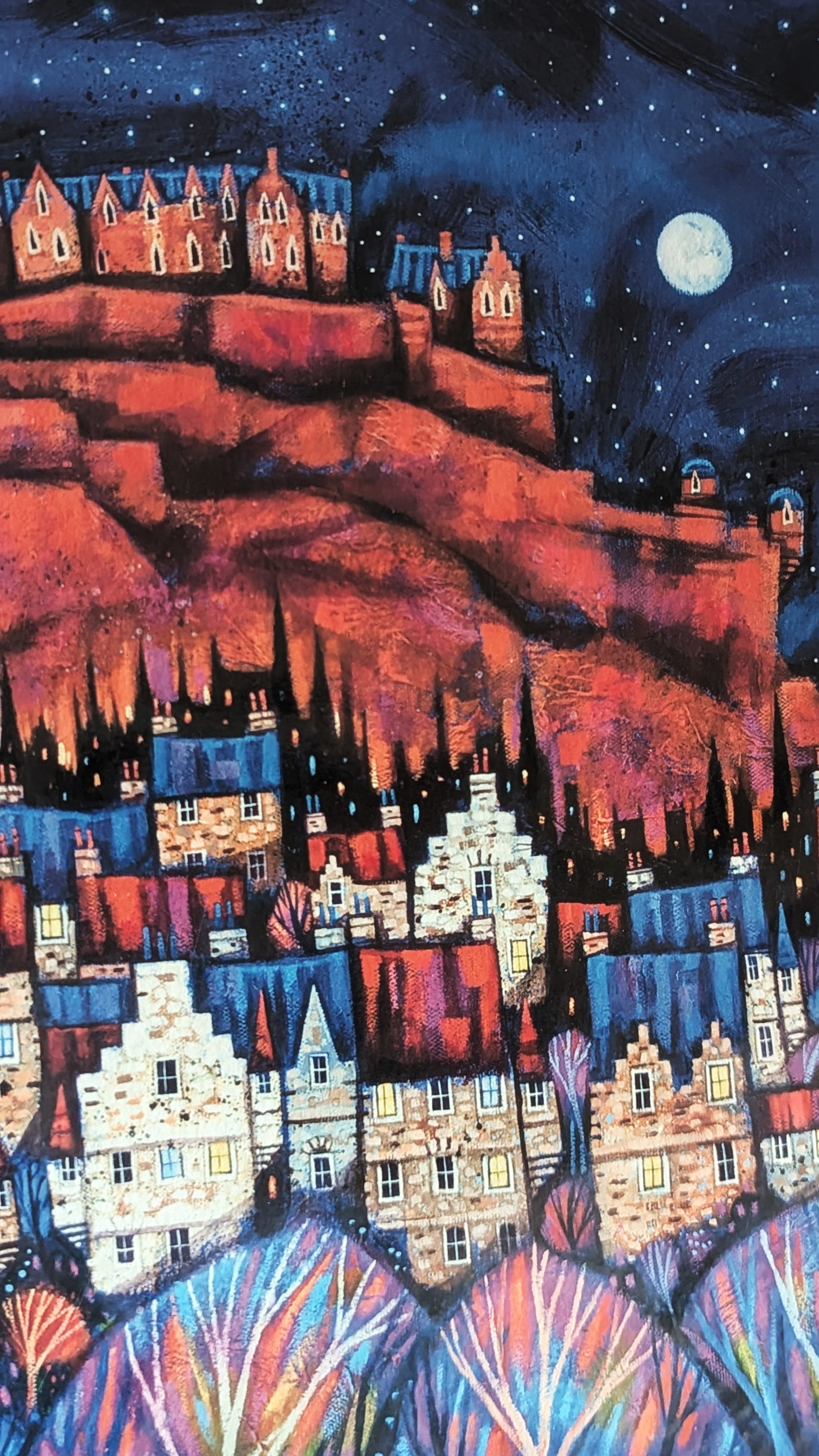 Auld Edinburgh's Rooftops Art Print