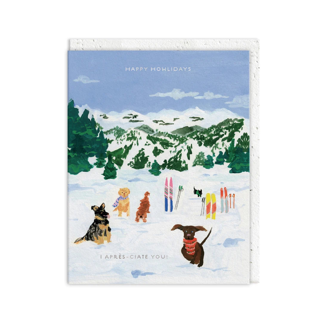 Happy Howlidays Plantable Envelope Christmas Card