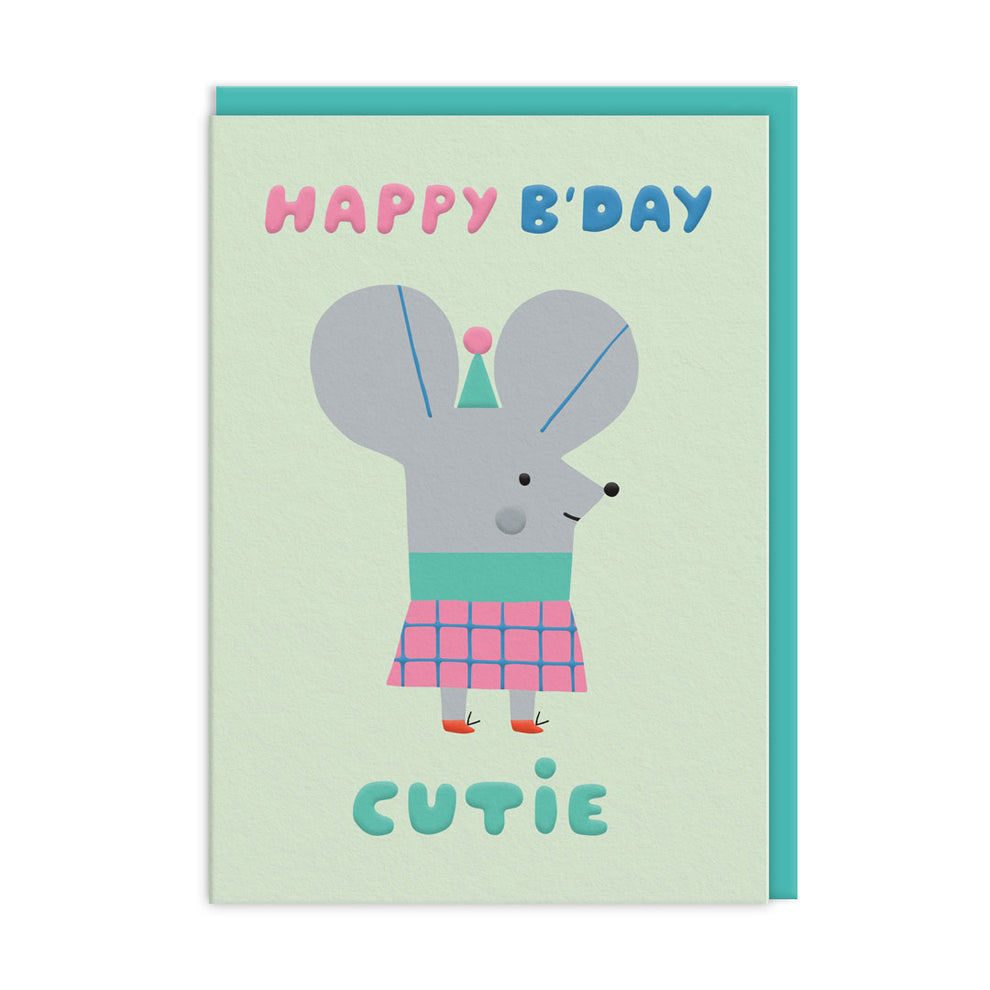 Cutie Mouse Birthday Card