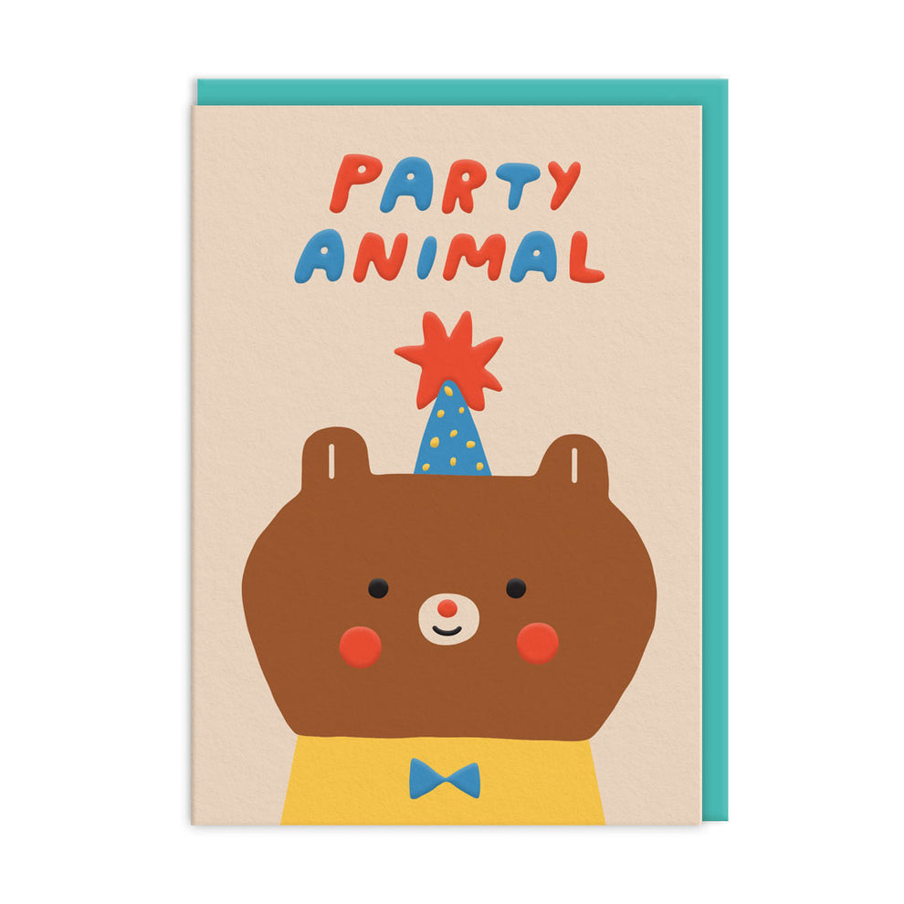 Party Animal Bear Birthday Card