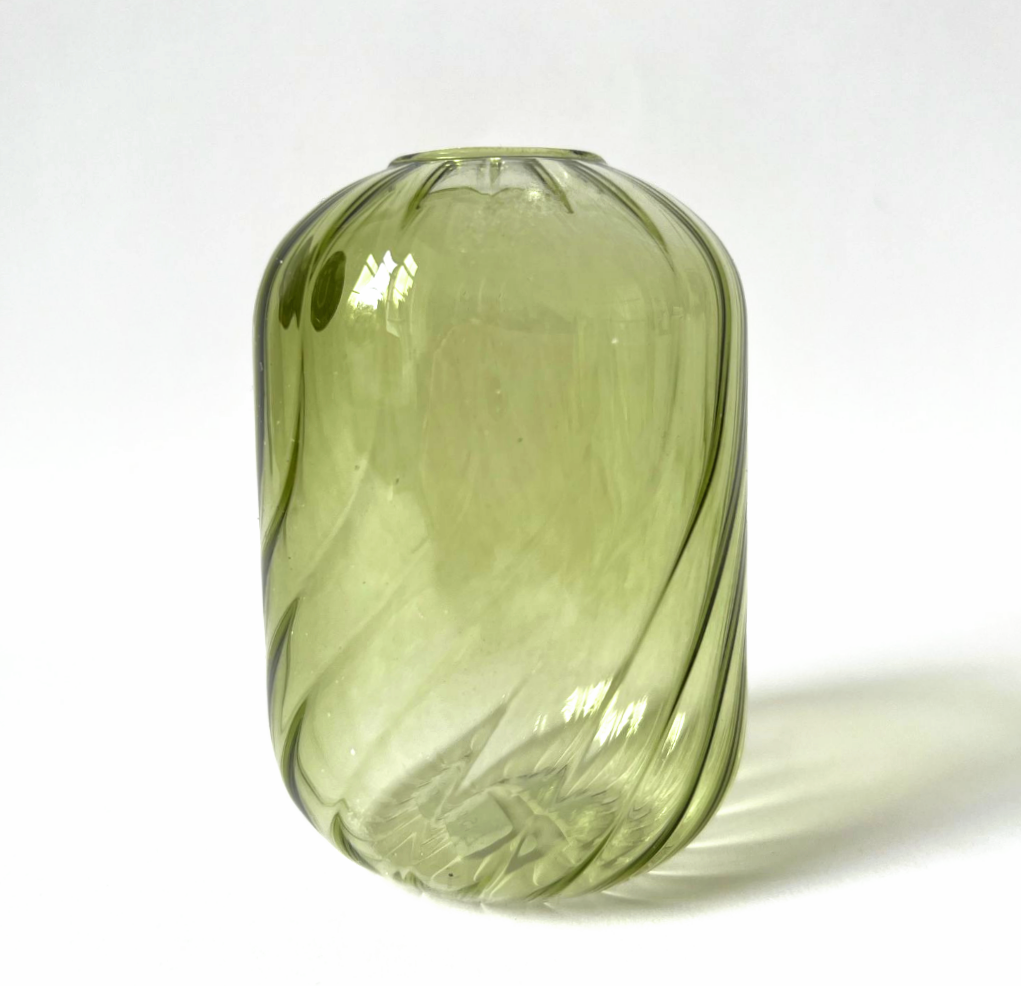 Green Fleur Vases