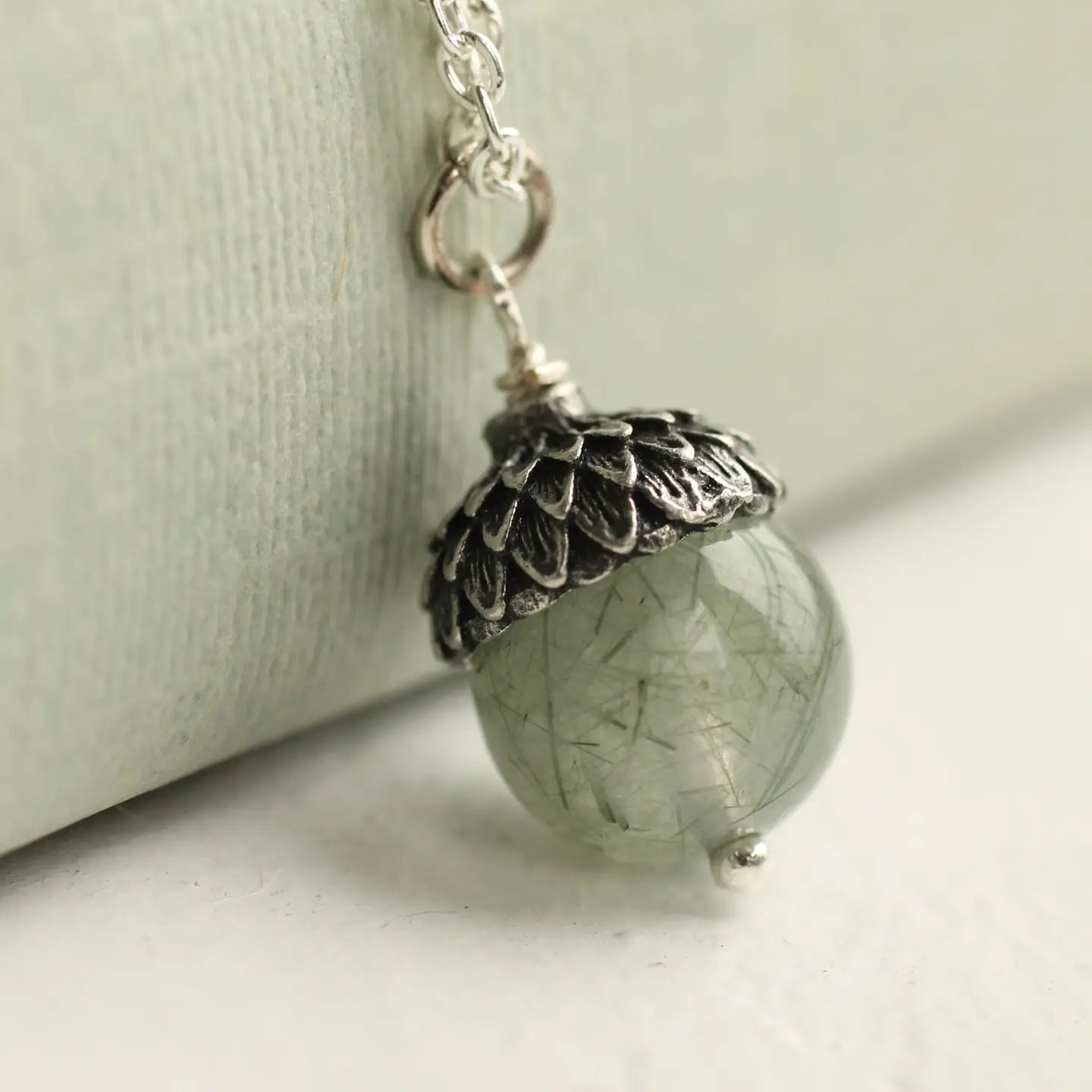 Resin acorn necklace discount