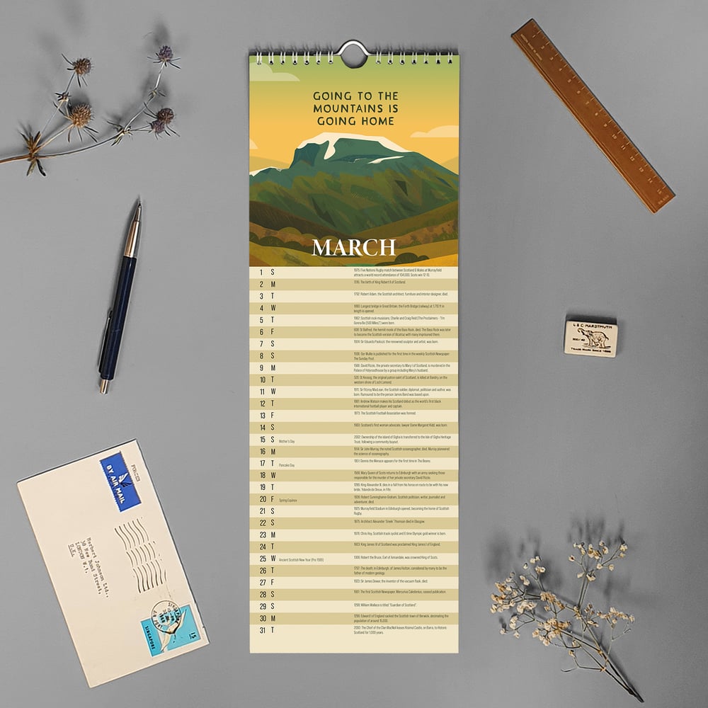 On this Day Scotland Calendar 2026