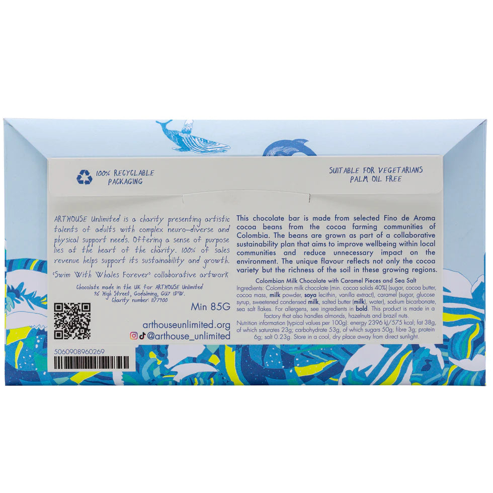 Swim With Whales Caramel & Sea Salt Milk Chocolate