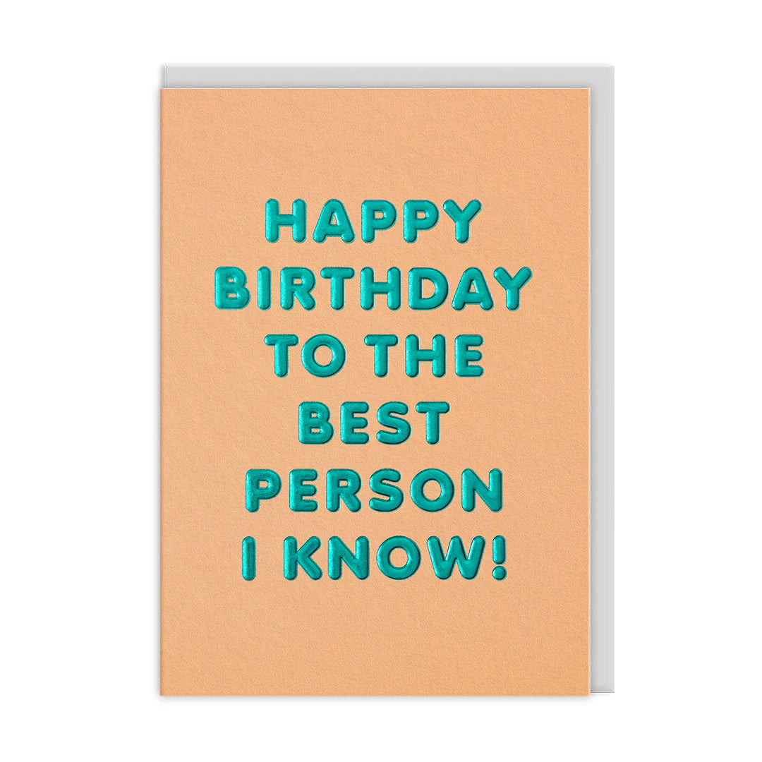 Best Person Birthday Card