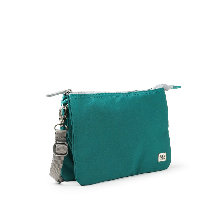 Carnaby Crossbody XL Teal Recycled Canvas Bag