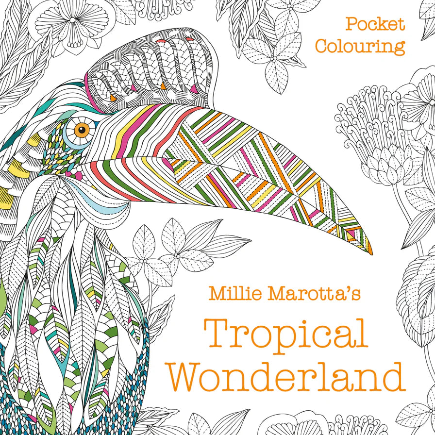 Tropical Wonderland Pocket Colouring Book