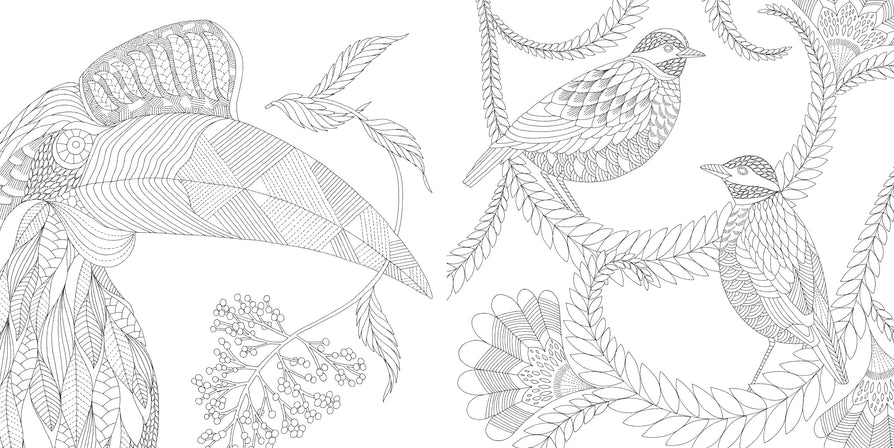 Tropical Wonderland Pocket Colouring Book