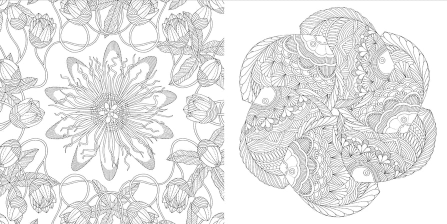 Tropical Wonderland Pocket Colouring Book