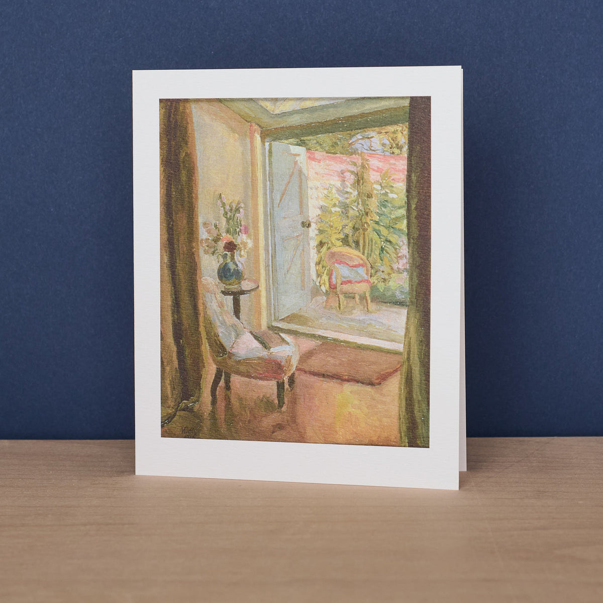 View Into The Garden Blank Card