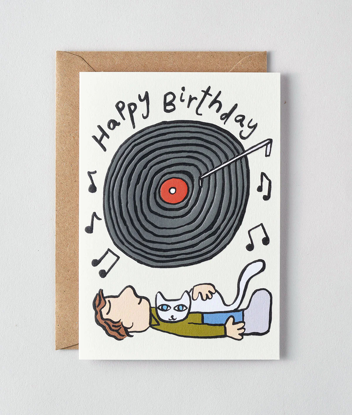 Vinyl Birthday Card