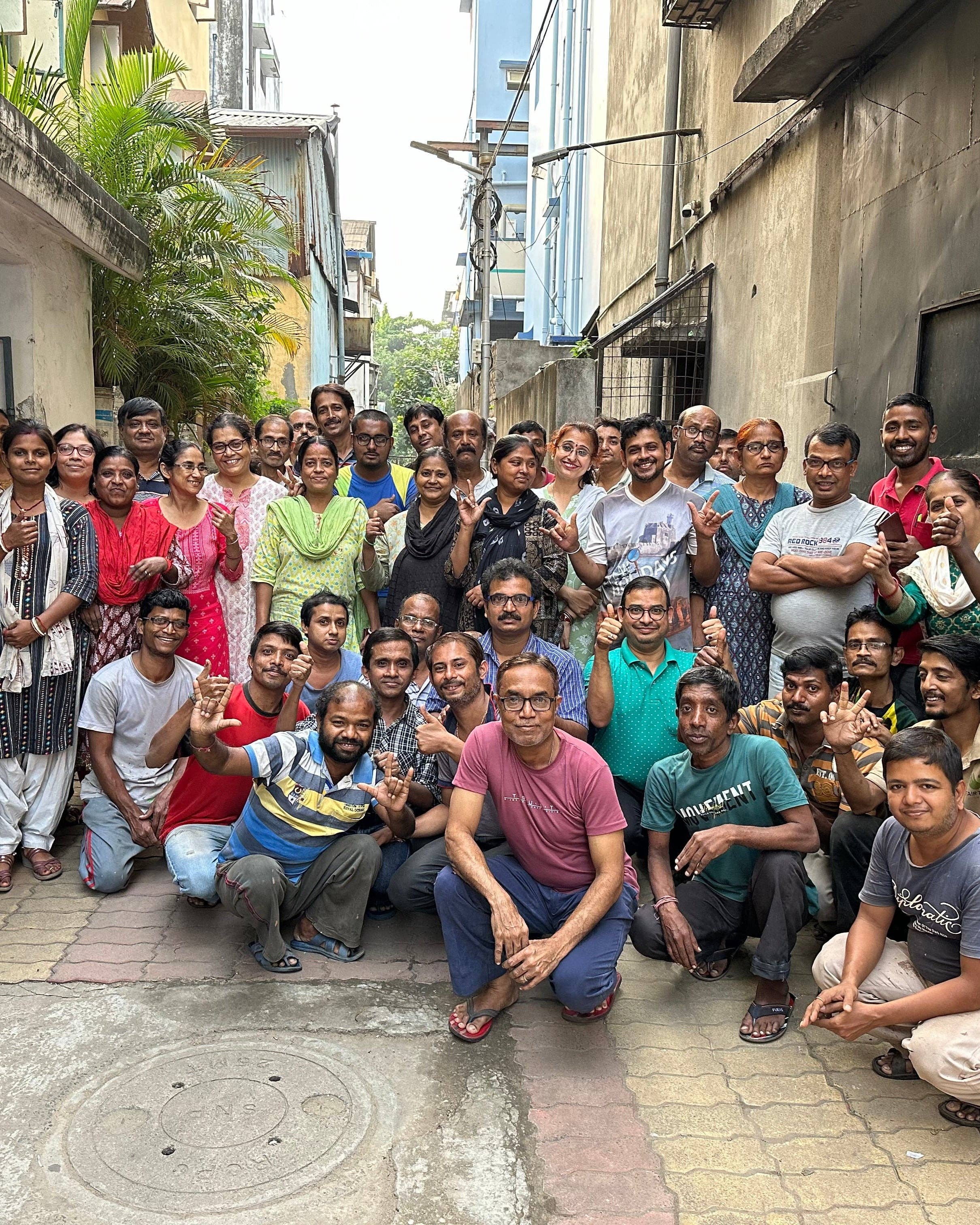 Indian Wave Wooden Salad Servers