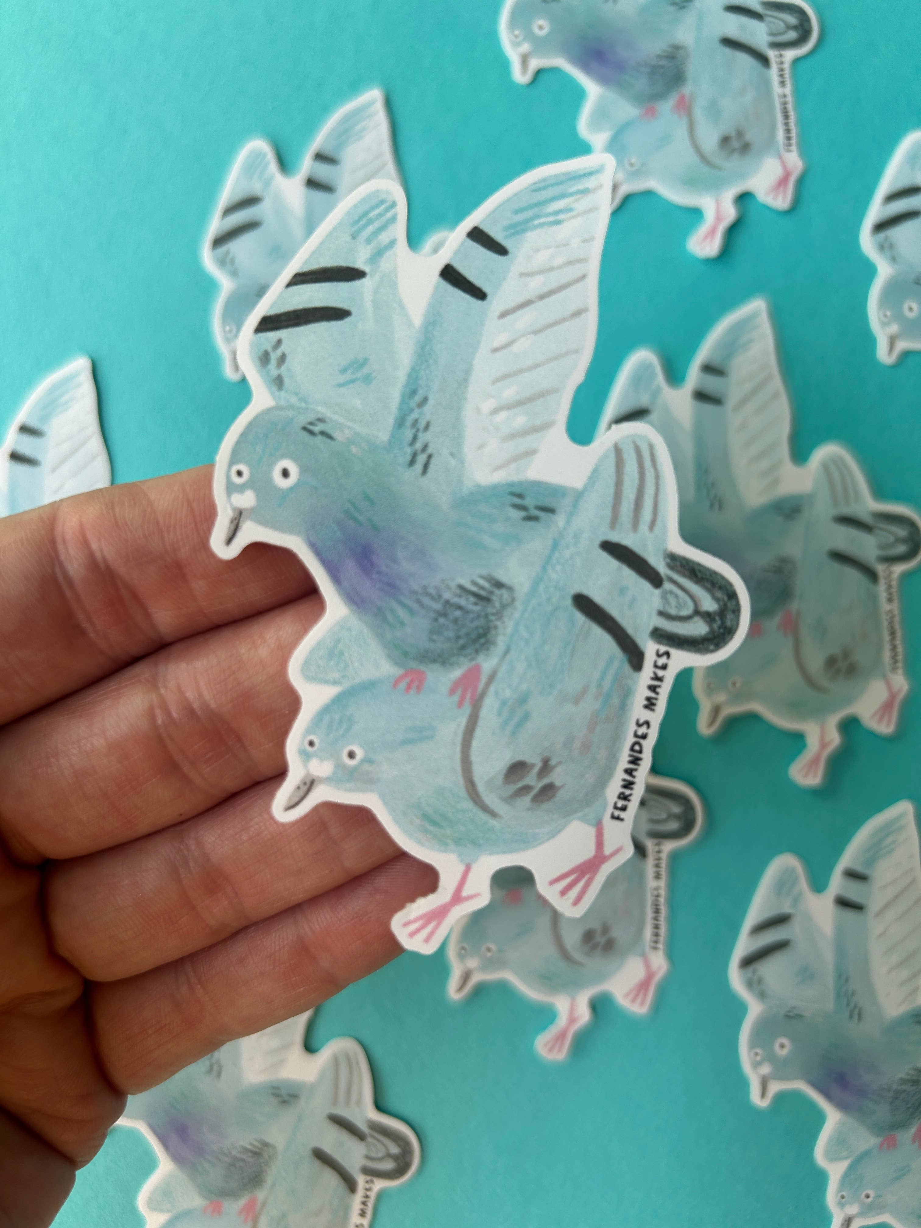 Bruce & Barry Pigeon Vinyl Sticker