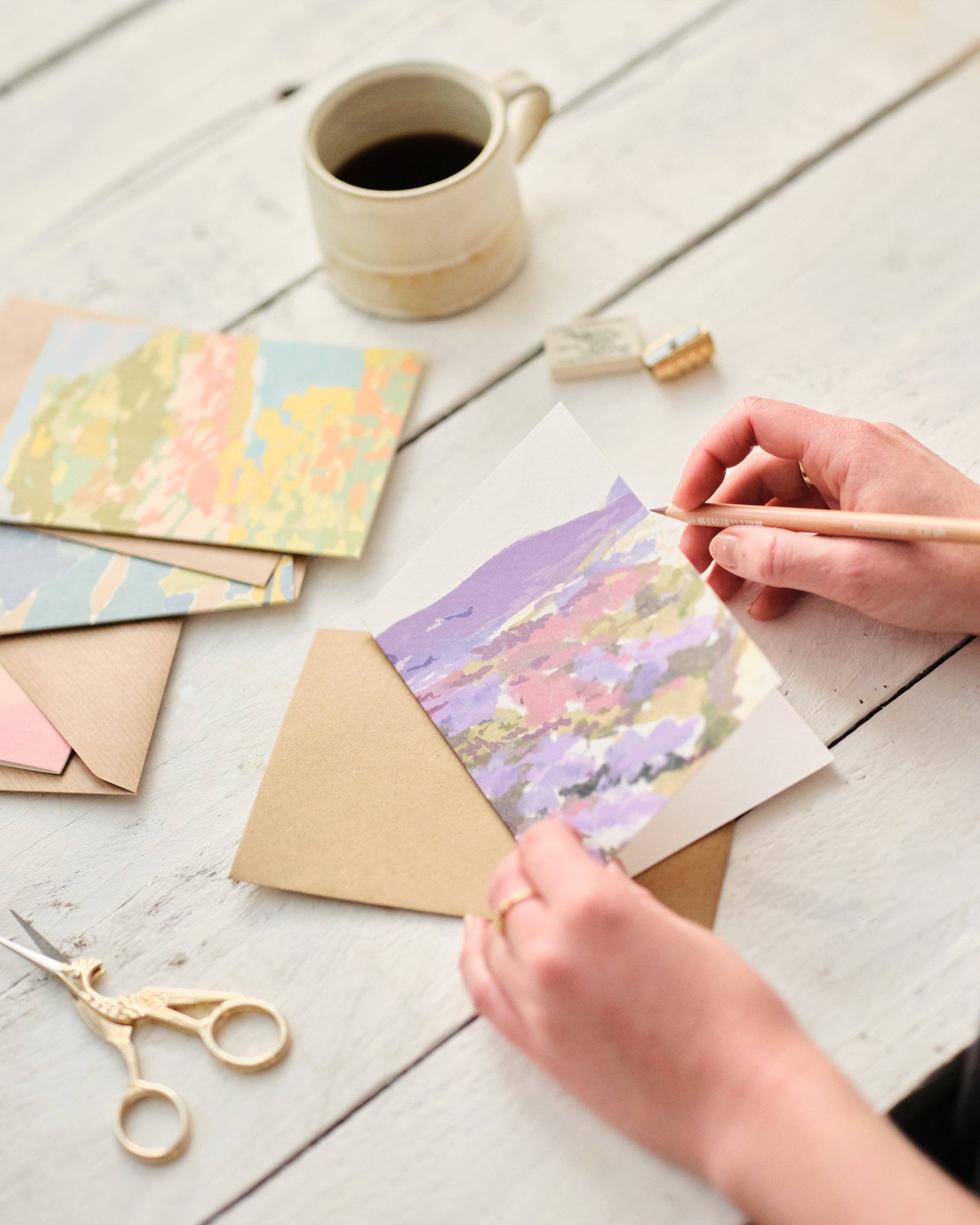 Lavender Hills Greetings Card