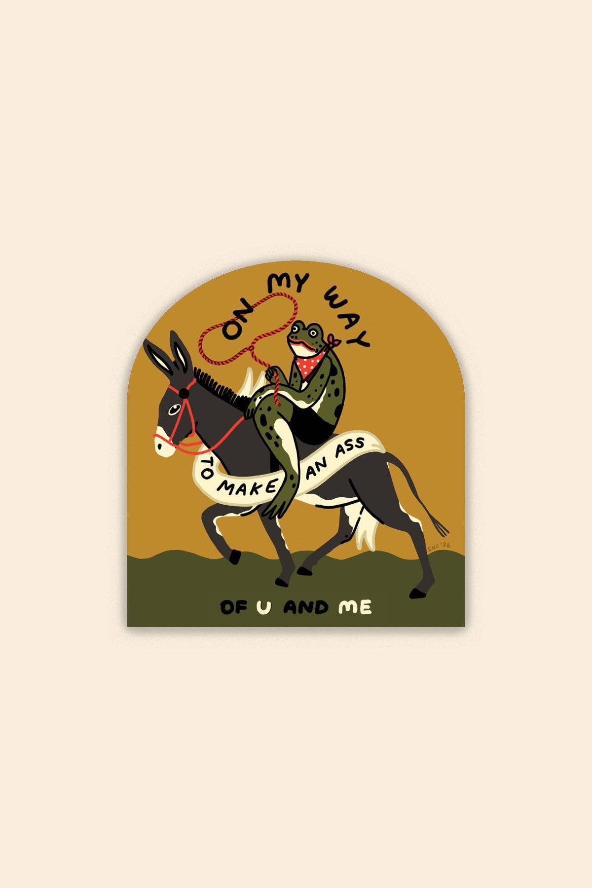 Make An Ass Vinyl Sticker