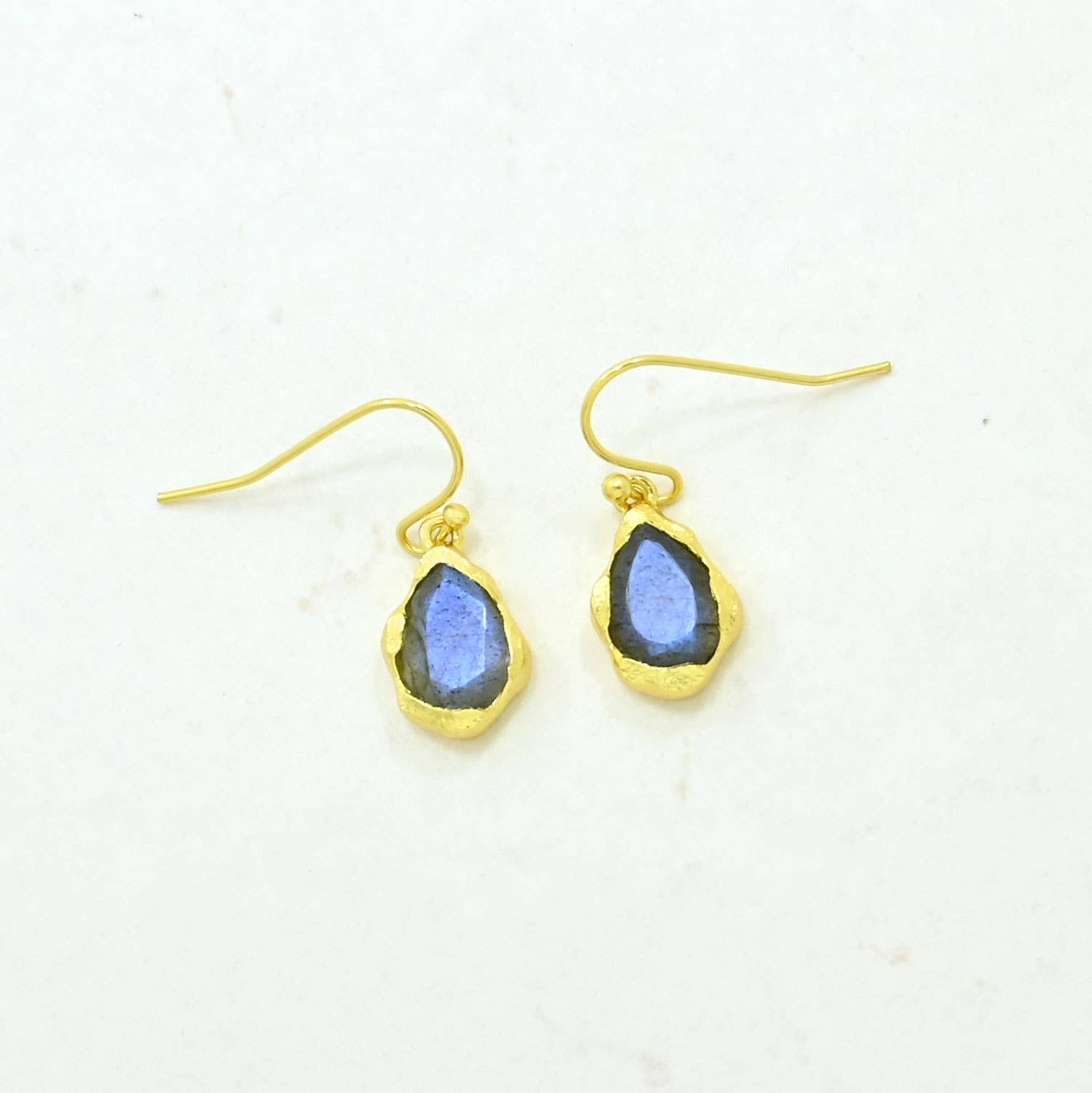 Kailany Earring Gold Plated - Labradorite
