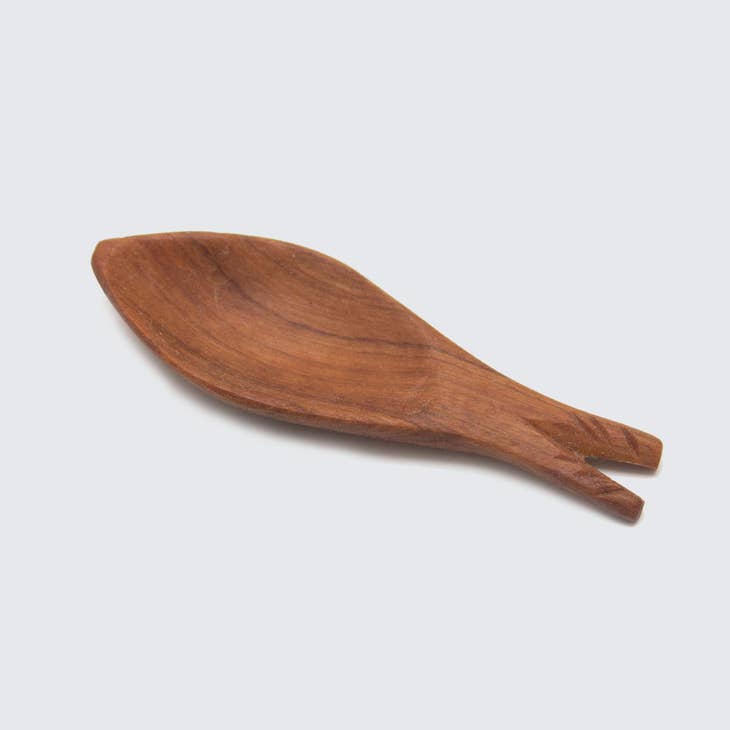 Olive Wood Fish Spoon - Small