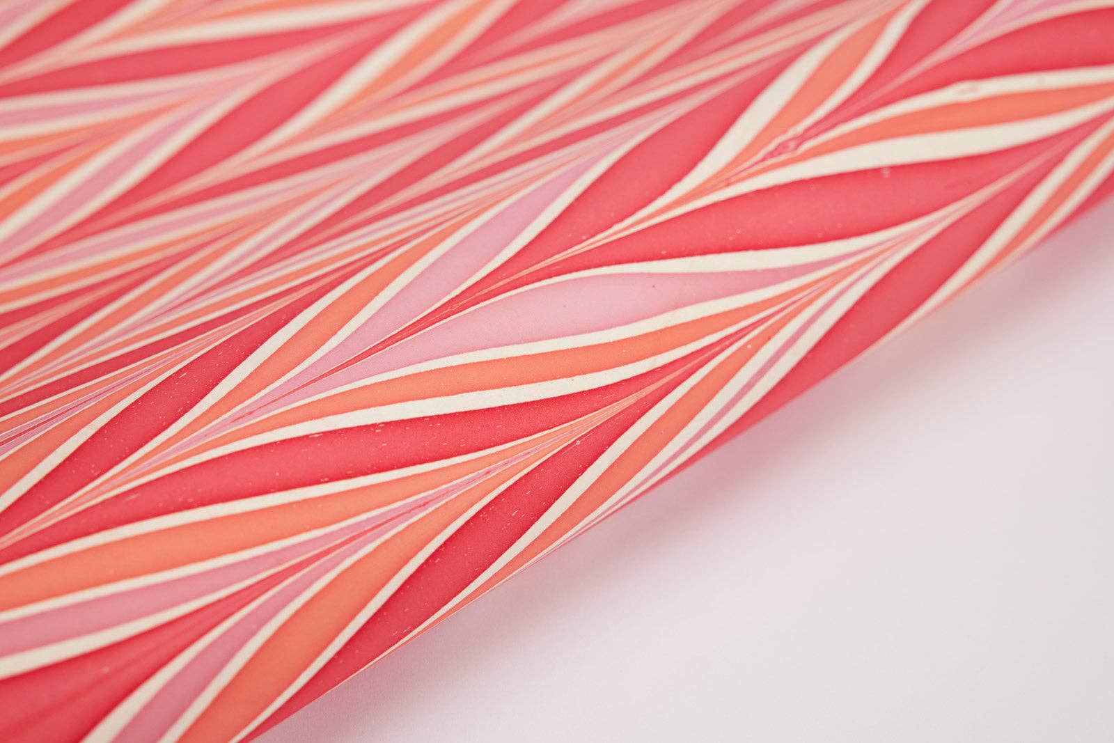 Candy Stripes Sugar Spice Hand Marbled Wrapping Paper