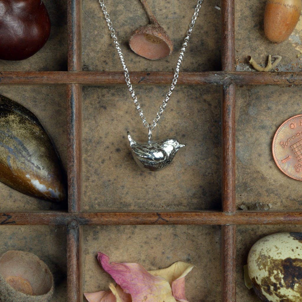 Wren Bird Necklace