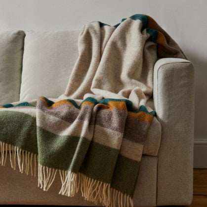 Alaska Earth Stripe Throw