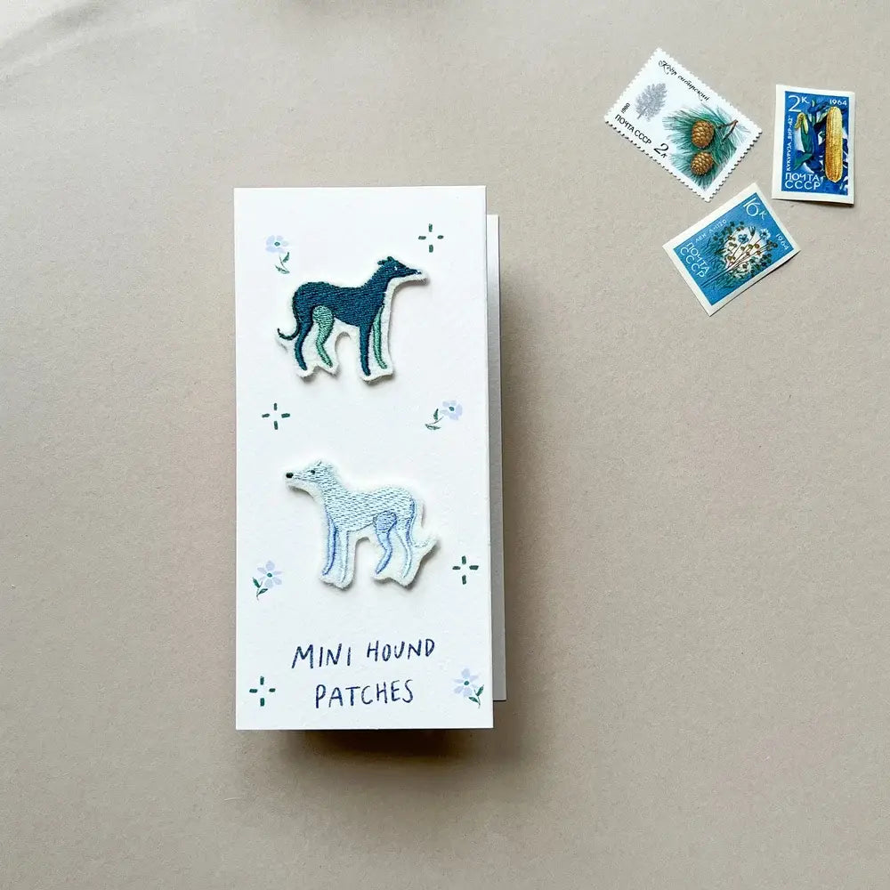 Mini Hounds Pack Of 2 Embroidered Patches