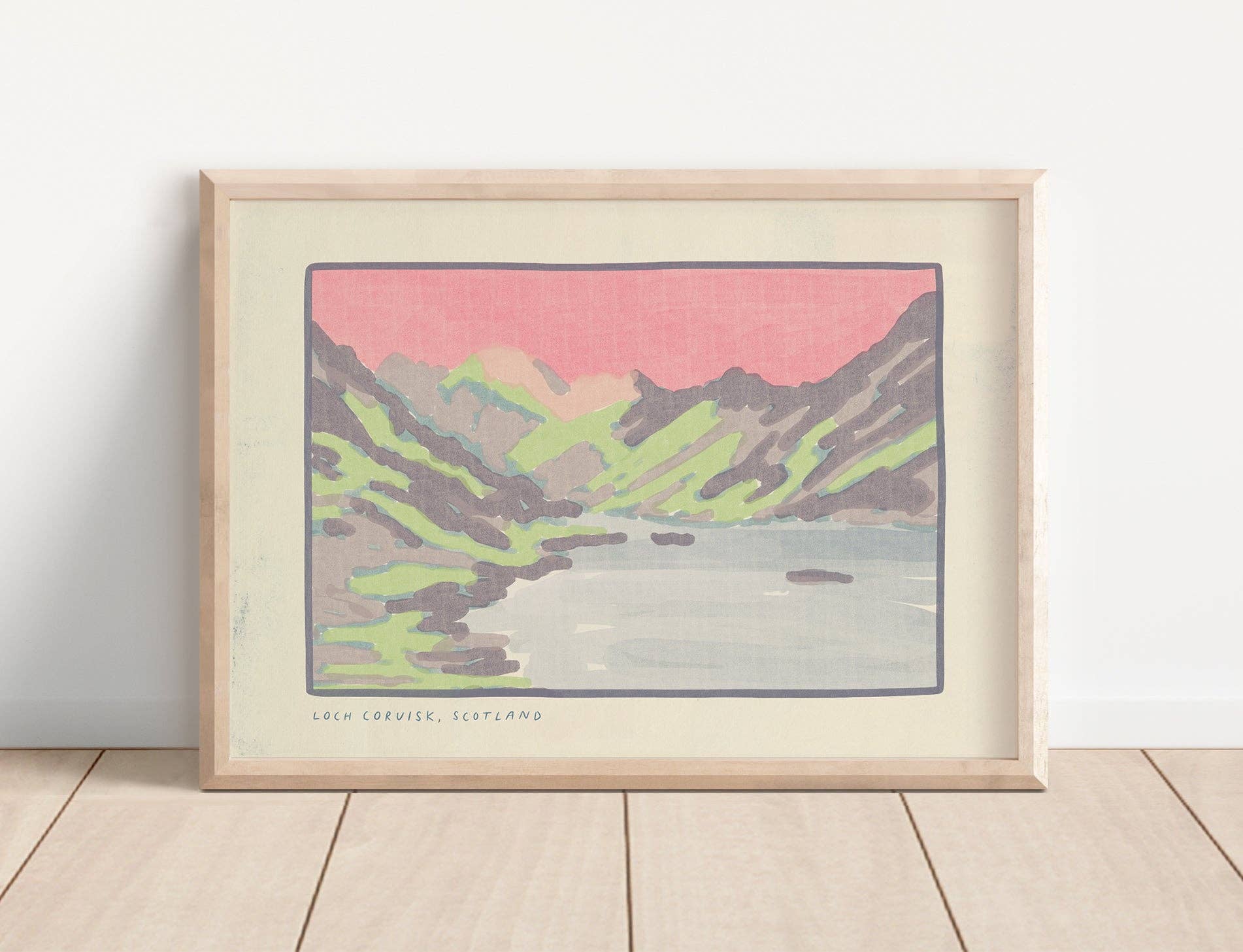 Loch Coruisk, Isle of Skye, Scotland Art Print - A4