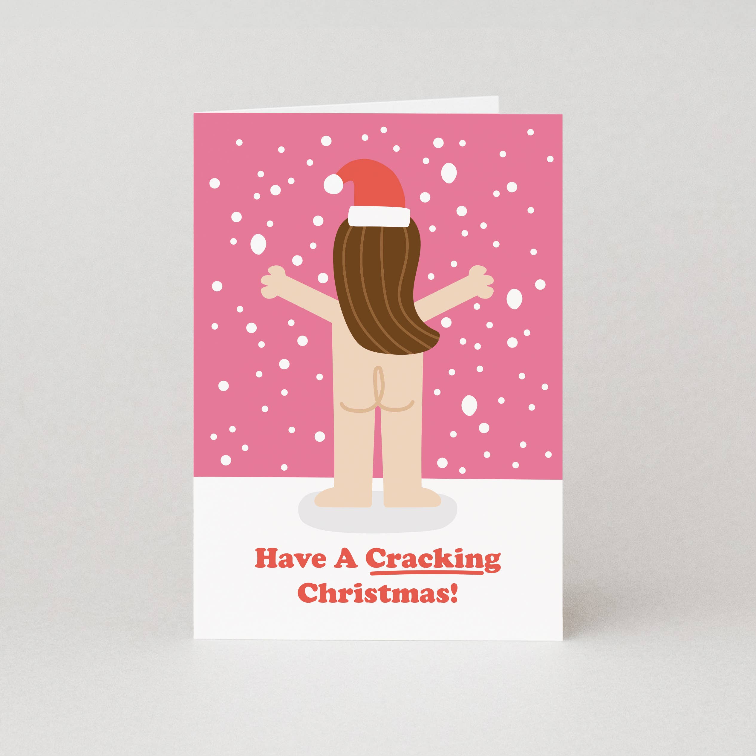 Have a Cracking Christmas Card - Woman