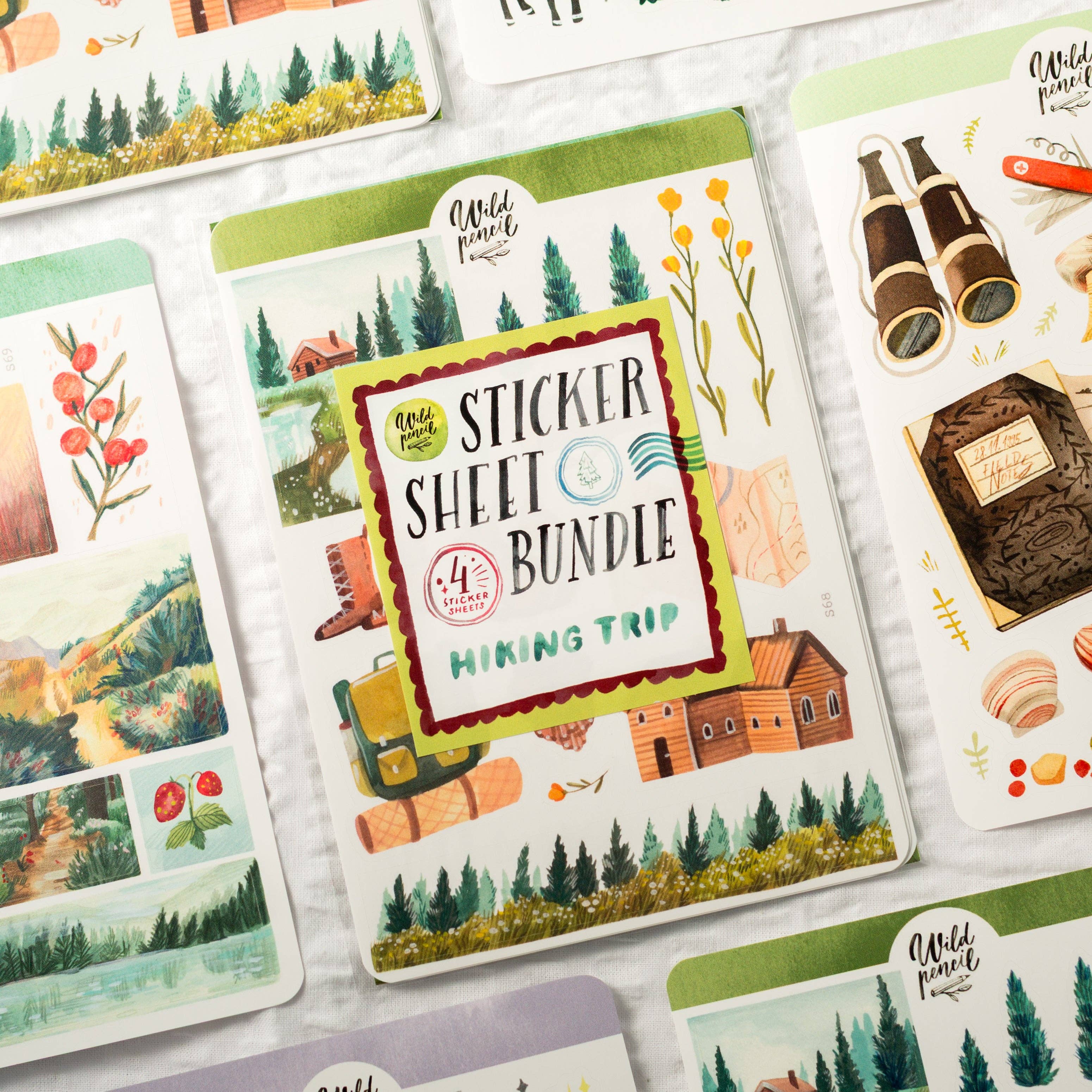 Hiking Trip Sticker Sheet Bundle