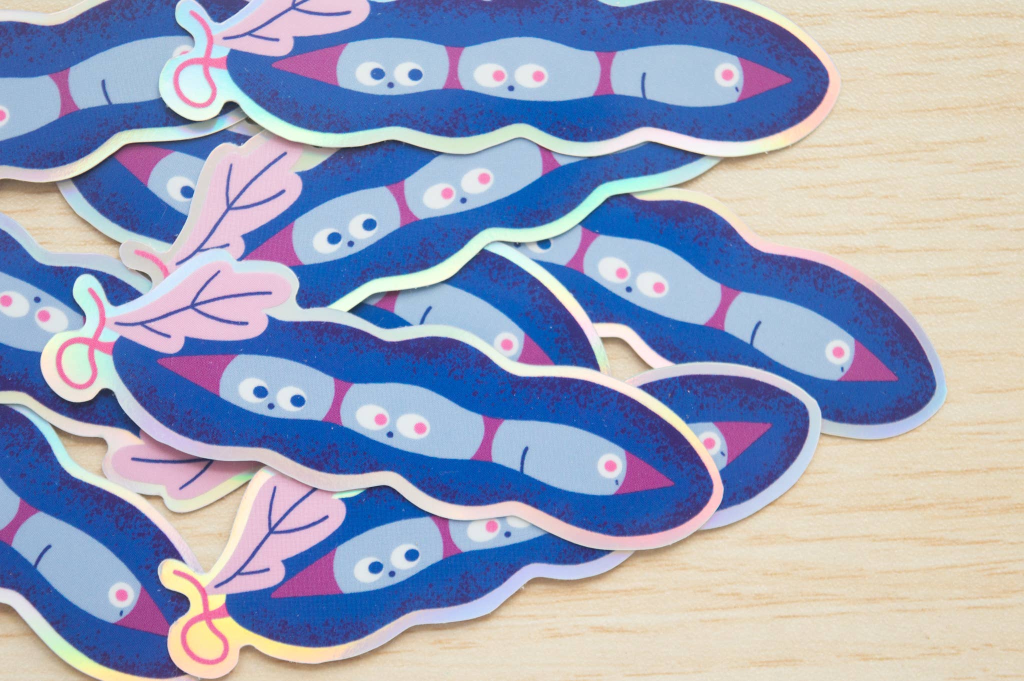 Peapod Holographic Sticker